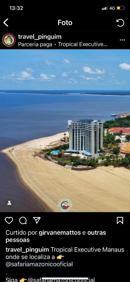Apartamento No Tropical Executive Hotel Com Varanda, 1 Cama De Casal E 2 Camas De Solteiro Manaus Luaran gambar
